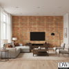 Ko Island Printed Horizontal | Architectural Wallcoverings - Living Room Visualization (AI-generated, may not be to scale. Verify pattern scale with product specifications.)