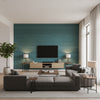 Kosa Silk Aussi Loin Que L'aventure | Elitis - Living Room Visualization (AI-generated, may not be to scale. Verify pattern scale with product specifications.)