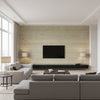 Kosa Silk En Toute Discrétion | Elitis - Living Room Visualization (AI-generated, may not be to scale. Verify pattern scale with product specifications.)