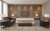 Leonard Leopard - Living Room Visualization (AI-generated, may not be to scale. Verify pattern scale with product specifications.)