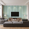 Linear Butterfly - Living Room Visualization (AI-generated, may not be to scale. Verify pattern scale with product specifications.)