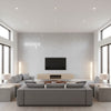 Levante Nena - Light Gray | Maya Romanoff - Living Room Visualization (AI-generated, may not be to scale. Verify pattern scale with product specifications.)