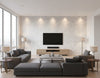 Flexi Mother of Pearl Chevron - Natural Pearl | Maya Romanoff - Living Room Visualization (AI-generated, may not be to scale. Verify pattern scale with product specifications.)