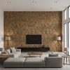 Mother of Pearl - Tahitian Pearl | Maya Romanoff - Living Room Visualization (AI-generated, may not be to scale. Verify pattern scale with product specifications.)