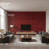 Flexi Mother of Pearl - Garnet | Maya Romanoff - Living Room Visualization (AI-generated, may not be to scale. Verify pattern scale with product specifications.)