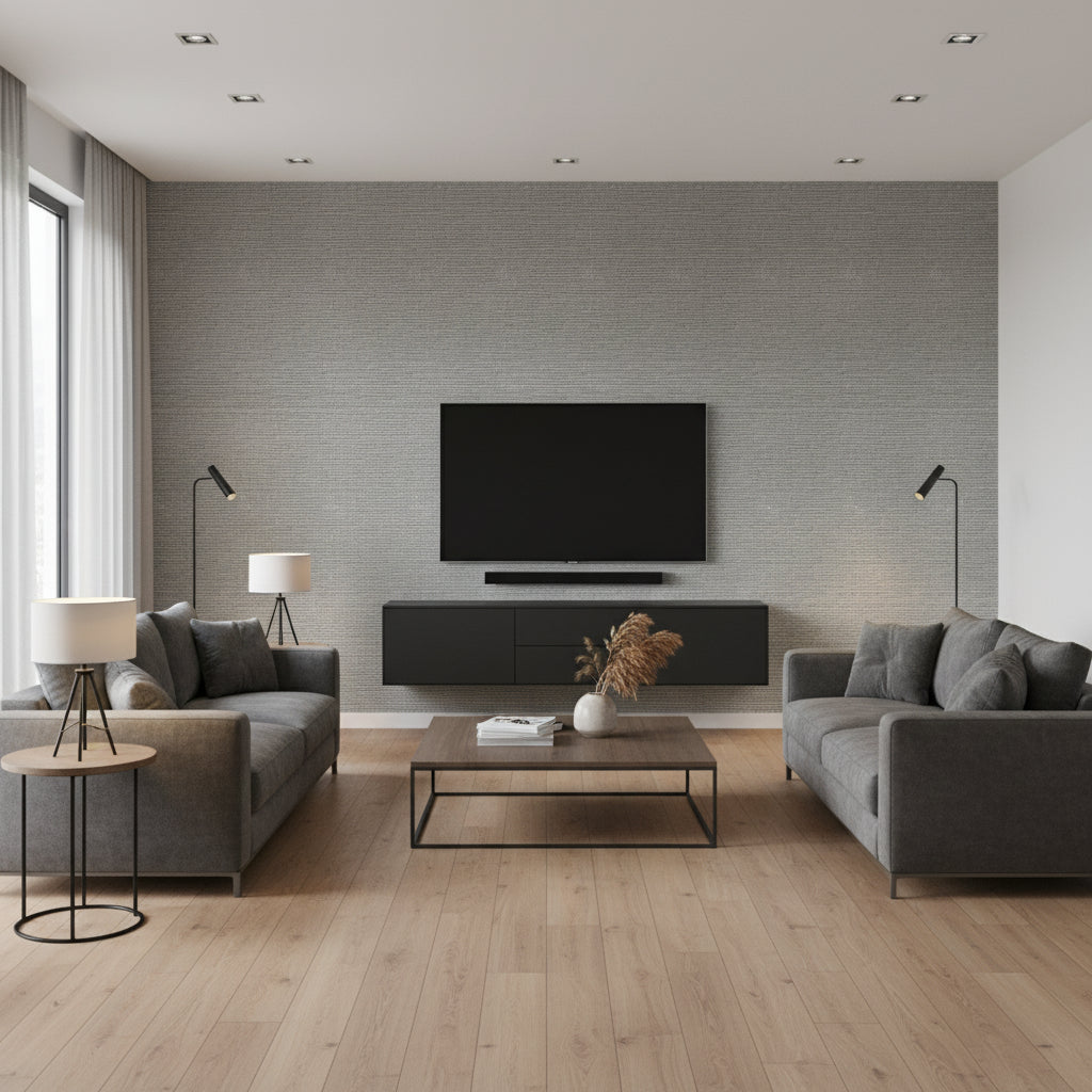 Beadazzled 1099 | Maya Romanoff - Living Room Visualization (AI-generated, may not be to scale. Verify pattern scale with product specifications.)