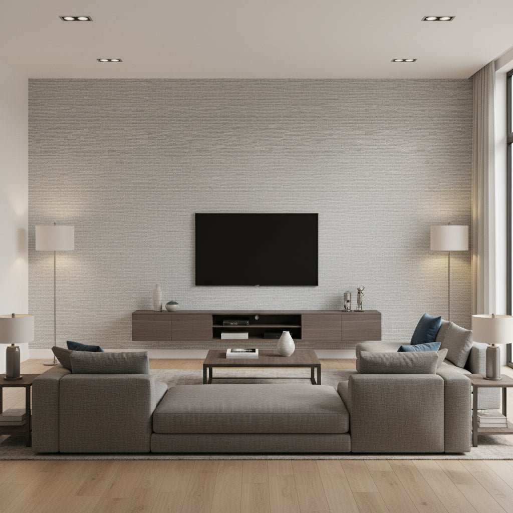 Beadazzled 1464 | Maya Romanoff - Living Room Visualization (AI-generated, may not be to scale. Verify pattern scale with product specifications.)