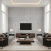 Synamay Mist | Romo - Living Room Visualization (AI-generated, may not be to scale. Verify pattern scale with product specifications.)