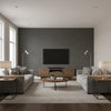 Canvas Typhoon | Romo - Living Room Visualization (AI-generated, may not be to scale. Verify pattern scale with product specifications.)