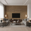 Hyacinth Bronze | Romo - Living Room Visualization (AI-generated, may not be to scale. Verify pattern scale with product specifications.)