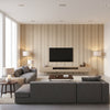Medina Natural | Romo - Living Room Visualization (AI-generated, may not be to scale. Verify pattern scale with product specifications.)