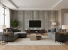 Medina Indigo | Romo - Living Room Visualization (AI-generated, may not be to scale. Verify pattern scale with product specifications.)