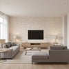 Odyssey ivory | Romo - Living Room Visualization (AI-generated, may not be to scale. Verify pattern scale with product specifications.)