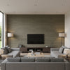 Offset Loam | Romo - Living Room Visualization (AI-generated, may not be to scale. Verify pattern scale with product specifications.)