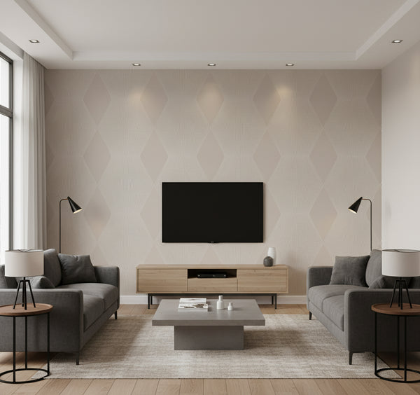 Diamond Legacy Wallcovering - Taupe | Ronald Redding
