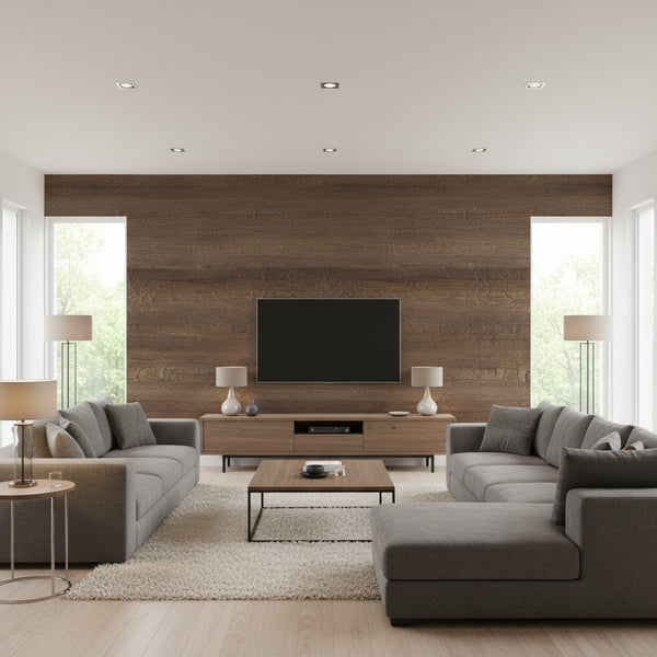 Lotus Wallcovering - Brown | Ronald Redding
