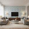 P2017100.515.0 | Kravet - Living Room Visualization (AI-generated, may not be to scale. Verify pattern scale with product specifications.)