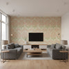 P2017100.924.0 | Kravet - Living Room Visualization (AI-generated, may not be to scale. Verify pattern scale with product specifications.)