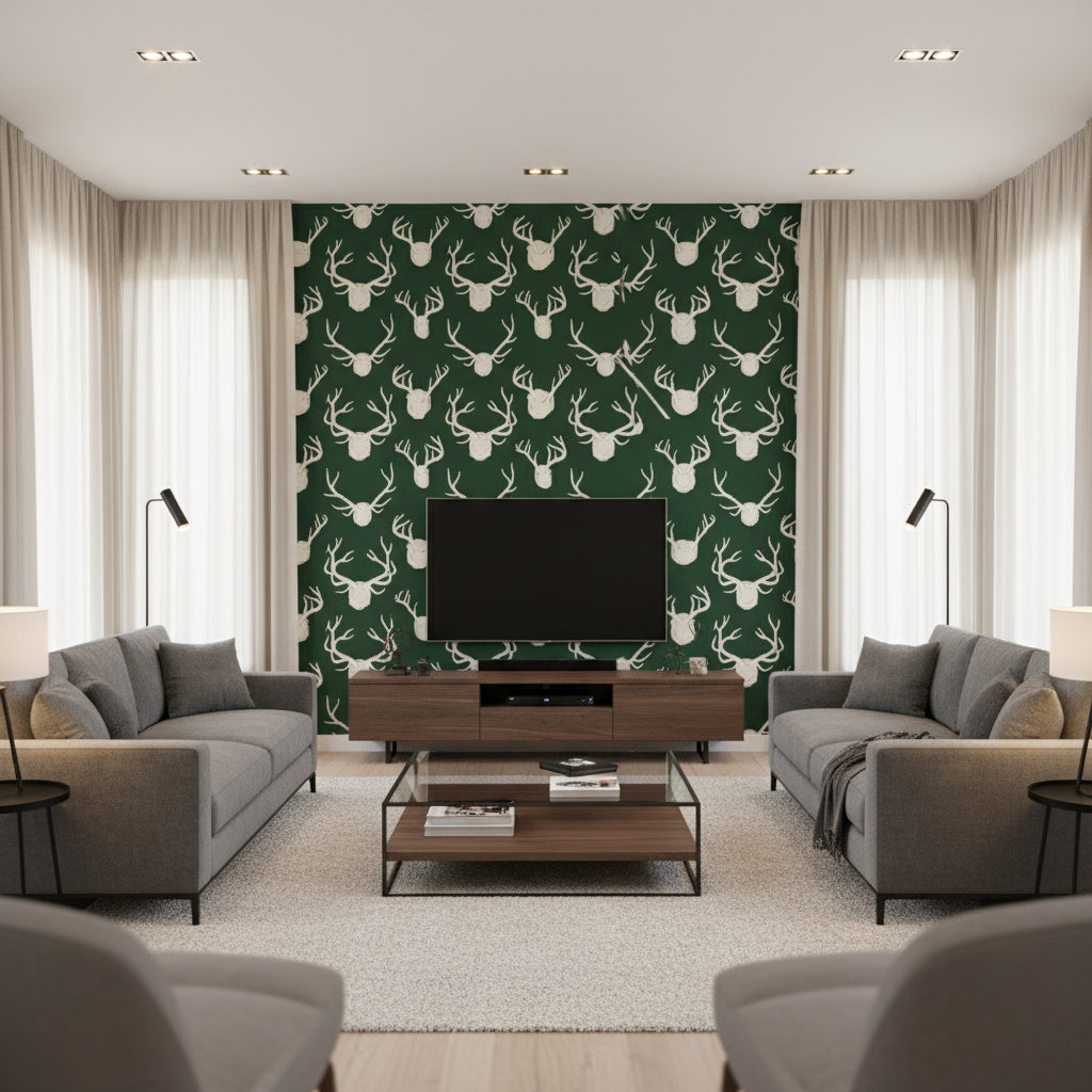 P2017102.3.0 | Kravet - Living Room Visualization (AI-generated, may not be to scale. Verify pattern scale with product specifications.)