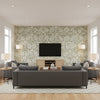 P2017104.114.0 | Kravet - Living Room Visualization (AI-generated, may not be to scale. Verify pattern scale with product specifications.)