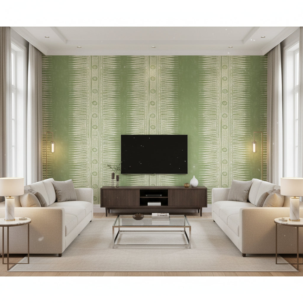 P2018107.303.0 | Kravet - Living Room Visualization (AI-generated, may not be to scale. Verify pattern scale with product specifications.)