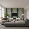 P2018107.50.0 | Kravet - Living Room Visualization (AI-generated, may not be to scale. Verify pattern scale with product specifications.)