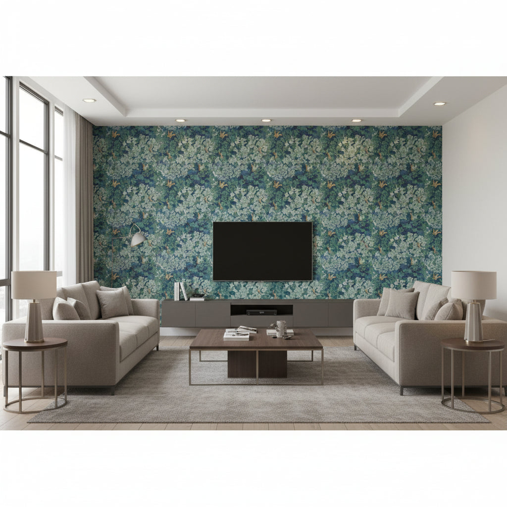 P2019106.313.0 | Kravet - Living Room Visualization (AI-generated, may not be to scale. Verify pattern scale with product specifications.)