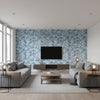 P2020106.505.0 | Kravet - Living Room Visualization (AI-generated, may not be to scale. Verify pattern scale with product specifications.)