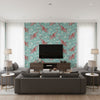 P2020107.1394.0 | Kravet - Living Room Visualization (AI-generated, may not be to scale. Verify pattern scale with product specifications.)