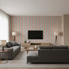 P2020113.195.0 | Kravet - Living Room Visualization (AI-generated, may not be to scale. Verify pattern scale with product specifications.)