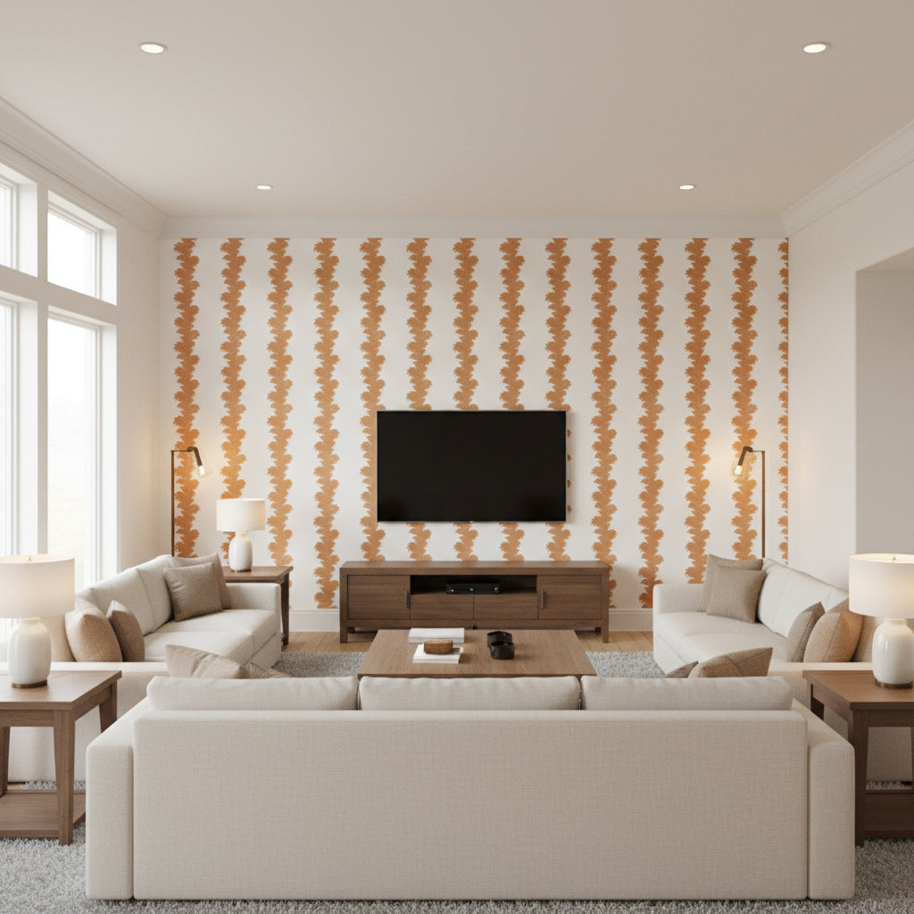 P2022108.46.0 | Kravet - Living Room Visualization (AI-generated, may not be to scale. Verify pattern scale with product specifications.)