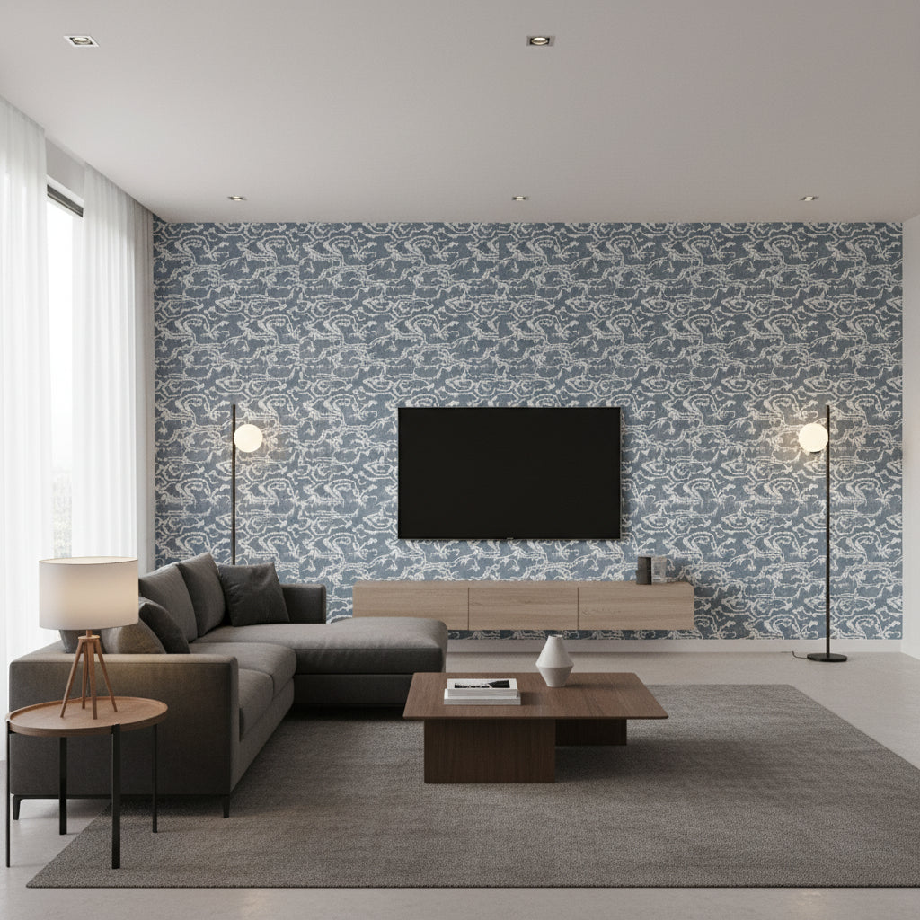 P2022110.51.0 | Kravet - Living Room Visualization (AI-generated, may not be to scale. Verify pattern scale with product specifications.)