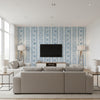 P2022111.5.0 | Kravet - Living Room Visualization (AI-generated, may not be to scale. Verify pattern scale with product specifications.)