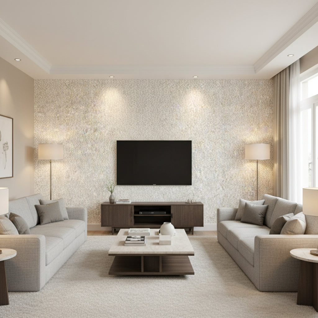 P8012138.11.0 | Kravet - Living Room Visualization (AI-generated, may not be to scale. Verify pattern scale with product specifications.)