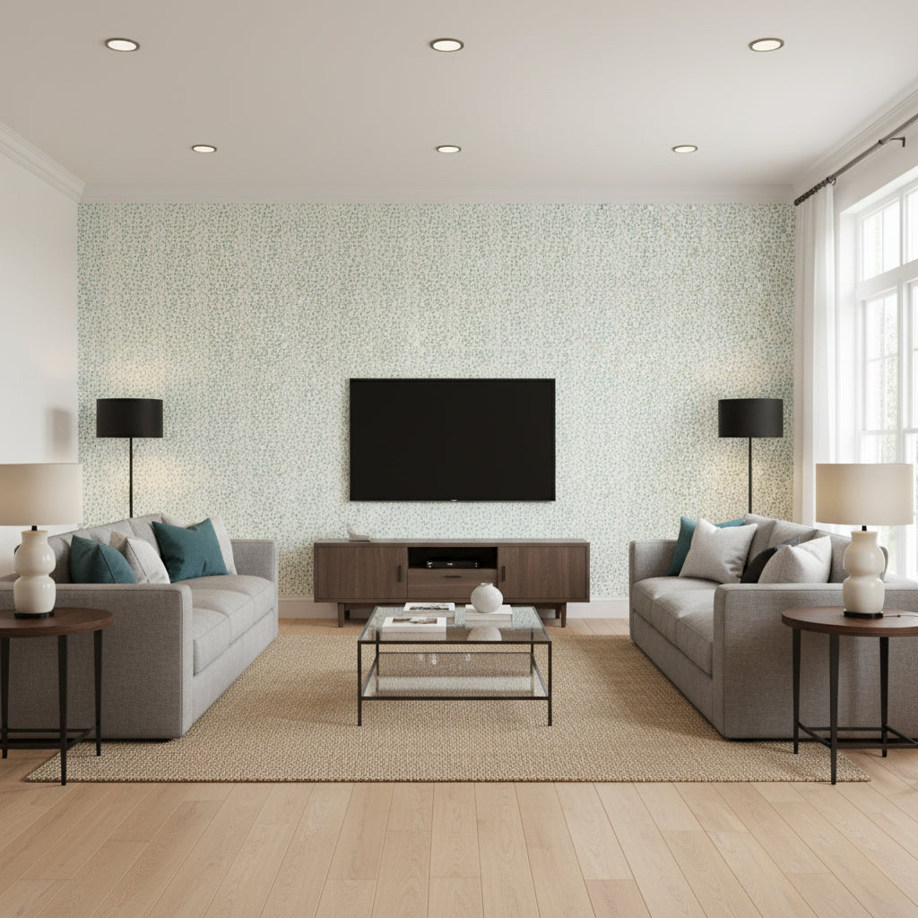 P8012138.513.0 | Kravet - Living Room Visualization (AI-generated, may not be to scale. Verify pattern scale with product specifications.)