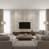 P8012138.8.0 | Kravet - Living Room Visualization (AI-generated, may not be to scale. Verify pattern scale with product specifications.)