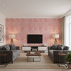 P8013142.19.0 | Kravet - Living Room Visualization (AI-generated, may not be to scale. Verify pattern scale with product specifications.)