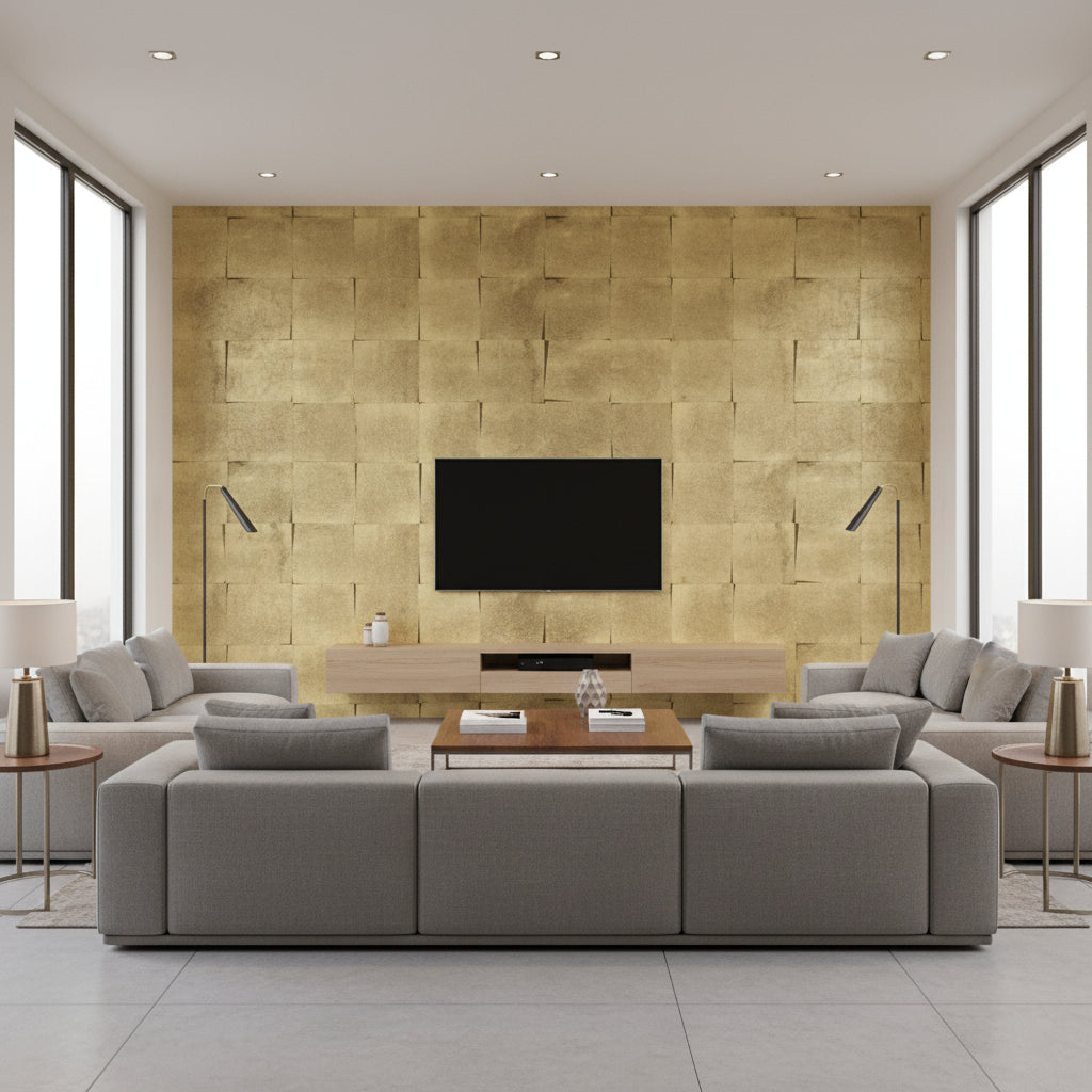 P8015120.1121.0 | Kravet - Living Room Visualization (AI-generated, may not be to scale. Verify pattern scale with product specifications.)