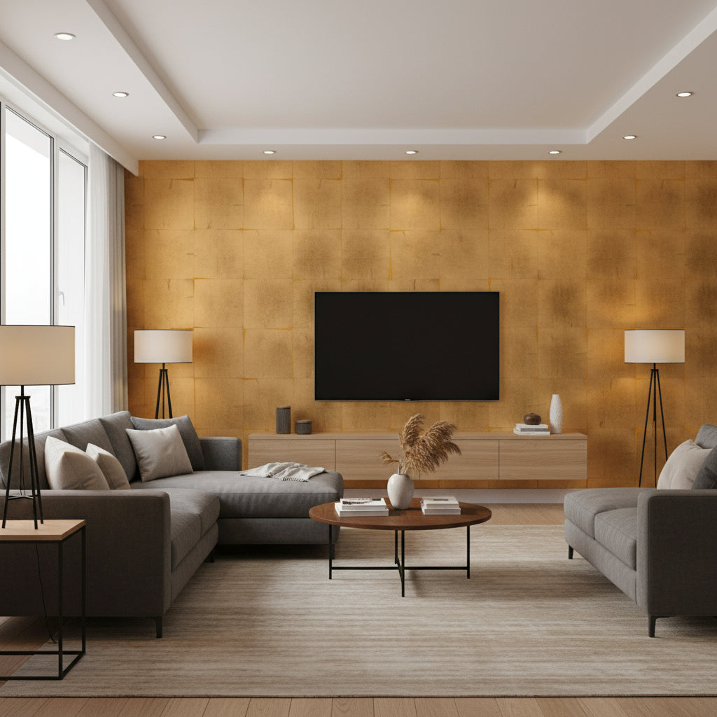 P8015120.4.0 | Kravet - Living Room Visualization (AI-generated, may not be to scale. Verify pattern scale with product specifications.)