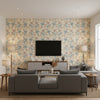 P8019105.195.0 | Kravet - Living Room Visualization (AI-generated, may not be to scale. Verify pattern scale with product specifications.)