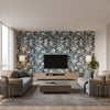 P8020109.35.0 | Kravet - Living Room Visualization (AI-generated, may not be to scale. Verify pattern scale with product specifications.)