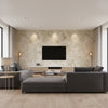 PBFC-3513.11.0 | Kravet - Living Room Visualization (AI-generated, may not be to scale. Verify pattern scale with product specifications.)