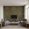 Porto Deco Green Grenache | Maya Romanoff - Living Room Visualization (AI-generated, may not be to scale. Verify pattern scale with product specifications.)