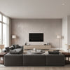 Porto Deco Sauvignon Blanc | Maya Romanoff - Living Room Visualization (AI-generated, may not be to scale. Verify pattern scale with product specifications.)
