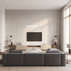 Porto Lino Sauvignon Blanc | Maya Romanoff - Living Room Visualization (AI-generated, may not be to scale. Verify pattern scale with product specifications.)