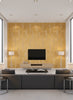 Regal Lattice - Screen Printed Wallcovering - Living Room Visualization (AI-generated, may not be to scale. Verify pattern scale with product specifications.)