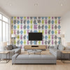 Robots Classic - Living Room Visualization (AI-generated, may not be to scale. Verify pattern scale with product specifications.)