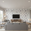 Rowthorne Crest Captain |    Ralph Lauren - Living Room Visualization (AI-generated, may not be to scale. Verify pattern scale with product specifications.)