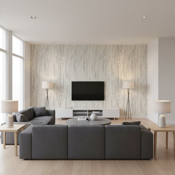 Heartwood High Performance Wallcovering - Smoke | Ronald Redding