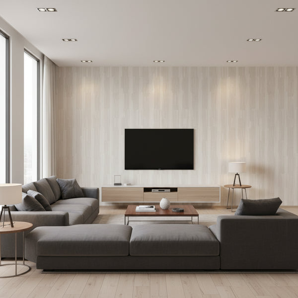 Newel High Performance Wallcovering - Natural White | Ronald Redding